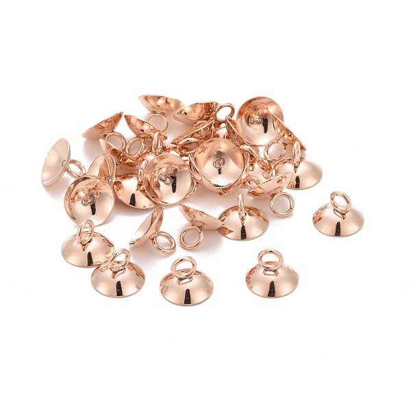 PandaHall 201 Stainless Steel Bead Cap Pendant Bails, for Globe Glass Bubble Cover Pendants, Rose Gold, 7x10mm, Hole: 3mm 201 Stainless...
PandaHall 201 Stainless Steel Bead Cap Pendant Bails, for Globe Glass Bubble Cover Pendants, Rose Gold, 7x10mm, Hole: 3mm 201 Stainless...