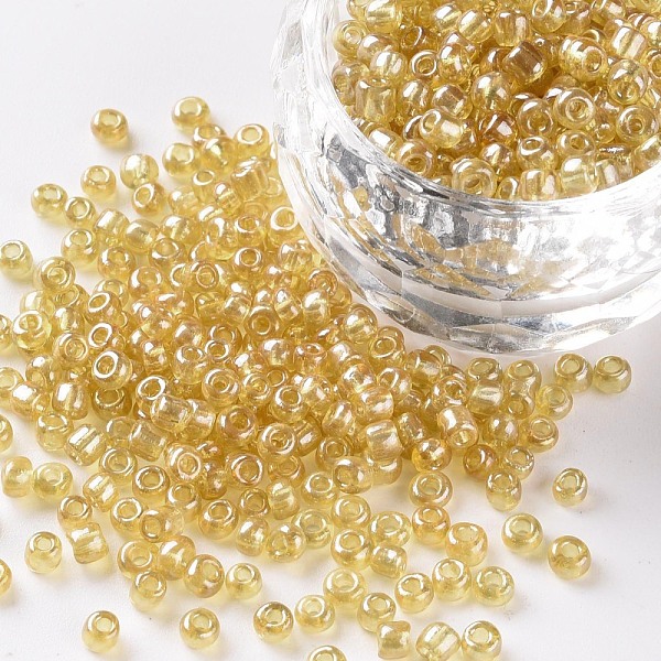 PandaHall Glass Seed Beads, Trans. Colours Lustered, Round, Goldenrod, 3mm, Hole: 1mm, about 10000pcs/pound Glass Gold
PandaHall Glass Seed Beads, Trans. Colours Lustered, Round, Goldenrod, 3mm, Hole: 1mm, about 10000pcs/pound Glass Gold
