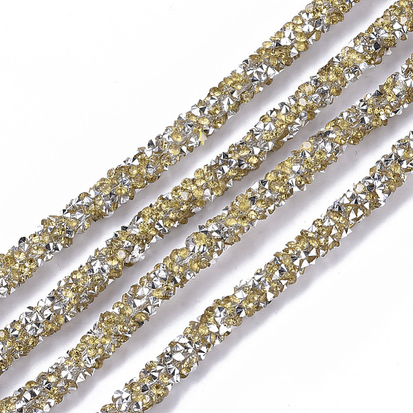 PandaHall PVC Tubular Synthetic Rubber Cord, Hollow Pipe, with Resin Rhinestone, Gold, 5~6mm, Hole: 2mm, about 54.68 yards(50m)/bundle PVC...
PandaHall PVC Tubular Synthetic Rubber Cord, Hollow Pipe, with Resin Rhinestone, Gold, 5~6mm, Hole: 2mm, about 54.68 yards(50m)/bundle PVC...