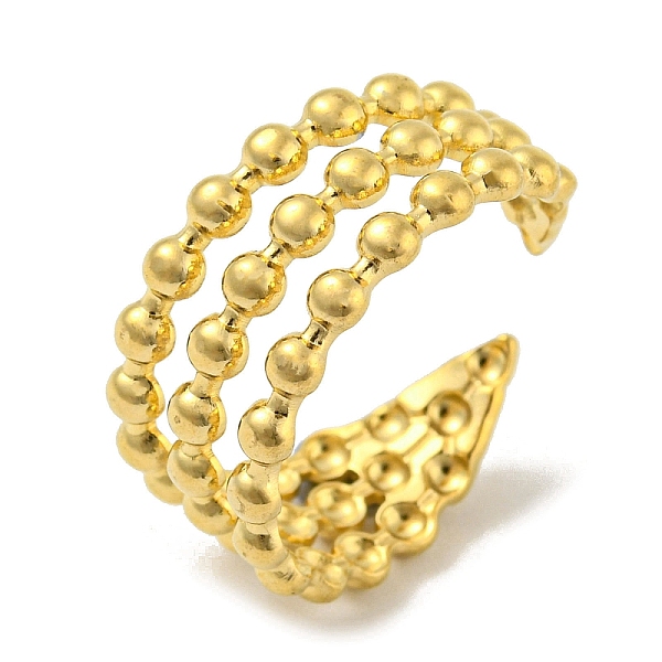PandaHall 304 Stainless Steel Open Cuff Ring, Flat Round Wide Band Rings, Golden, US Size 7 1/2(17.7mm) 304 Stainless Steel
PandaHall 304 Stainless Steel Open Cuff Ring, Flat Round Wide Band Rings, Golden, US Size 7 1/2(17.7mm) 304 Stainless Steel