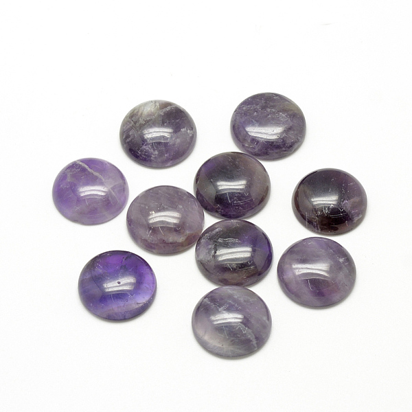PandaHall Natural Amethyst Cabochons, Half Round/Dome, 6x3~4mm Amethyst Half Round
PandaHall Natural Amethyst Cabochons, Half Round/Dome, 6x3~4mm Amethyst Half Round
