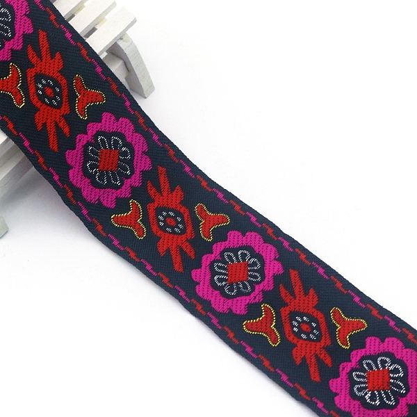 PandaHall Flat Ethnic Style Embroidery Polyester Ribbons, Jacquard Ribbon, Garment Accessories, Deep Pink, 2 inch(50mm), about 7.66 Yards...
PandaHall Flat Ethnic Style Embroidery Polyester Ribbons, Jacquard Ribbon, Garment Accessories, Deep Pink, 2 inch(50mm), about 7.66 Yards...