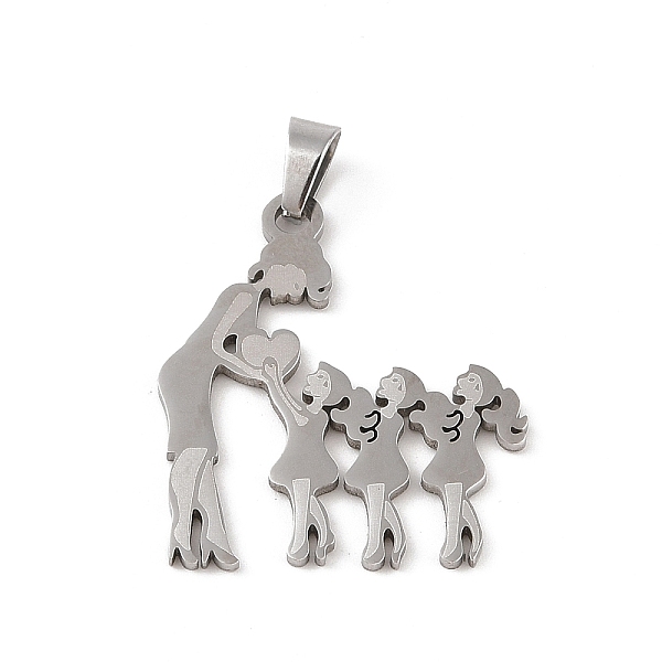 PandaHall Mother's Day 304 Stainless Steel Pendants, Laser Cut, Mother and Child Charm, Stainless Steel Color, 32x27.5x1mm, Hole: 6x4mm 304...
PandaHall Mother's Day 304 Stainless Steel Pendants, Laser Cut, Mother and Child Charm, Stainless Steel Color, 32x27.5x1mm, Hole: 6x4mm 304...