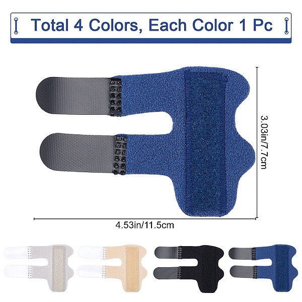 PandaHall Adjustable 4Pcs 4 Color Finger Fracture Fixation Splint, for Finger Release & Pain Relief, Mixed Color, 77x115x5mm, 4 color..., Multicolor
PandaHall Adjustable 4Pcs 4 Color Finger Fracture Fixation Splint, for Finger Release & Pain Relief, Mixed Color, 77x115x5mm, 4 color..., Multicolor