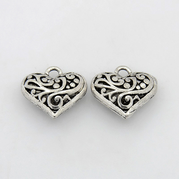 PandaHall Alloy Pendants, Cadmium Free & Nickel Free & Lead Free, Heart, Antique Silver Color, Size: about 19.5mm wide, 20.5mm long, hole...
PandaHall Alloy Pendants, Cadmium Free & Nickel Free & Lead Free, Heart, Antique Silver Color, Size: about 19.5mm wide, 20.5mm long, hole...