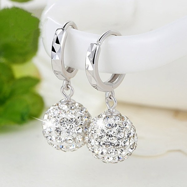 PandaHall Crystal Rhinestone Ball Dangle Hoop Earrings for Girl Women, Brass Rhinestone Earrings, Platinum, 8mm Brass Round
PandaHall Crystal Rhinestone Ball Dangle Hoop Earrings for Girl Women, Brass Rhinestone Earrings, Platinum, 8mm Brass Round