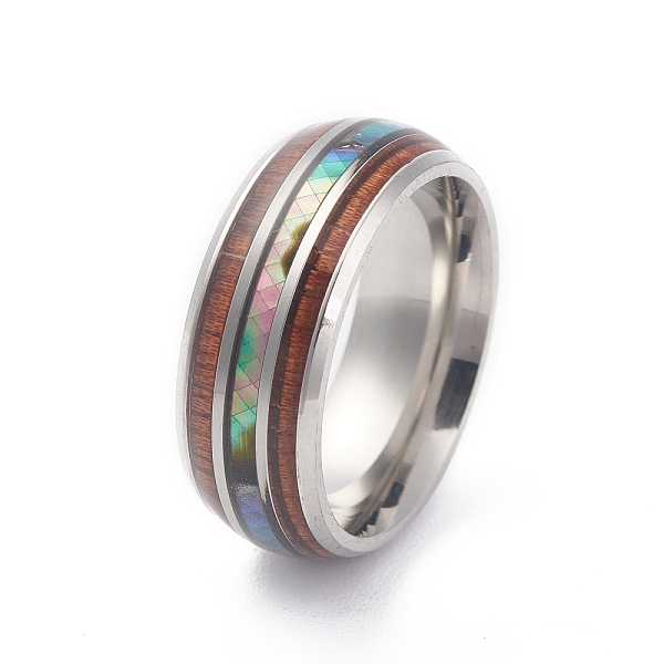 PandaHall 304 Stainless Steel Paua Shell Cuff Ring for Women, Wood Wide Band Open Rings, Sienna, 8mm, Inner Diameter: US Size 7 1/4(17.5mm)..., Brown
PandaHall 304 Stainless Steel Paua Shell Cuff Ring for Women, Wood Wide Band Open Rings, Sienna, 8mm, Inner Diameter: US Size 7 1/4(17.5mm)..., Brown