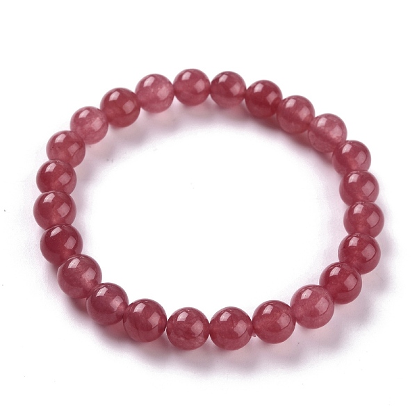 PandaHall Dyed Natural Jade Beads Stretch Bracelets, Round, Cerise, Inner Diameter: 2-1/4 inch(5.7cm), Bead: 8~8.5mm Jade Red
PandaHall Dyed Natural Jade Beads Stretch Bracelets, Round, Cerise, Inner Diameter: 2-1/4 inch(5.7cm), Bead: 8~8.5mm Jade Red