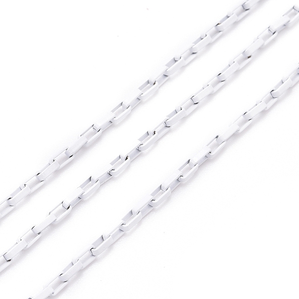 PandaHall Spray Painted Brass Cable Chain, with Spool, Unwelded, White, 3.5x2x1mm, 32.8 Feet(10m)/roll Brass White
PandaHall Spray Painted Brass Cable Chain, with Spool, Unwelded, White, 3.5x2x1mm, 32.8 Feet(10m)/roll Brass White
