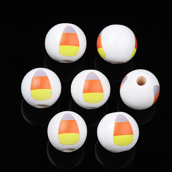 PandaHall Halloween Printed Natural Wood Beads, Round with Candy Corn, Yellow, 15.5x14.5mm, Hole: 4mm Schima Wood Round Yellow
PandaHall Halloween Printed Natural Wood Beads, Round with Candy Corn, Yellow, 15.5x14.5mm, Hole: 4mm Schima Wood Round Yellow