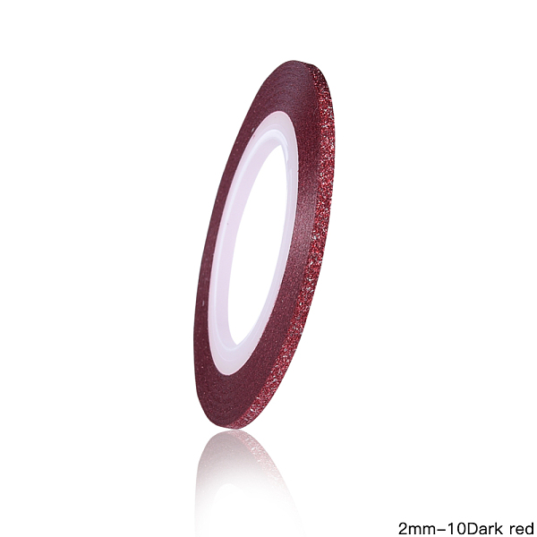 PandaHall Flash Powder Tape Line, Nail Art Sticker Tips Decoration, Nail Art Stickers Rolls, Dark Red, 45x2mm, about 20m/roll Paper None Red
PandaHall Flash Powder Tape Line, Nail Art Sticker Tips Decoration, Nail Art Stickers Rolls, Dark Red, 45x2mm, about 20m/roll Paper None Red