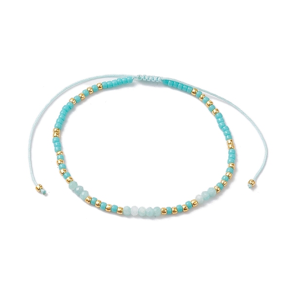 PandaHall Bohemian Style Natural Amazonite & Glass Braided Bead Bracelet, Inner Diameter: 2~3-1/8 inch(5~7.95cm) Amazonite
PandaHall Bohemian Style Natural Amazonite & Glass Braided Bead Bracelet, Inner Diameter: 2~3-1/8 inch(5~7.95cm) Amazonite