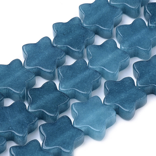 PandaHall Natural White Jade Beads Strands, Dyed, Star, Steel Blue, 12x12x4~5mm, Hole: 1mm, about 20pcs/strand, 8.26 inch White Jade Star...
PandaHall Natural White Jade Beads Strands, Dyed, Star, Steel Blue, 12x12x4~5mm, Hole: 1mm, about 20pcs/strand, 8.26 inch White Jade Star...