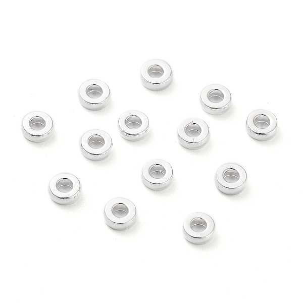 PandaHall Brass Spacer Beads, Donut, 925 Sterling Silver Plated, 3x1mm, Hole: 1mm Brass Donut
PandaHall Brass Spacer Beads, Donut, 925 Sterling Silver Plated, 3x1mm, Hole: 1mm Brass Donut