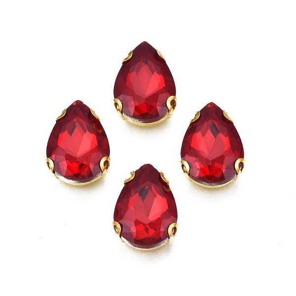 PandaHall Sew on Rhinestone, Transparent Glass Rhinestones, with Iron Prong Settings, Faceted, Teardrop, Crimson, 14x10x5mm, Hole: 0.9mm..., Pink
PandaHall Sew on Rhinestone, Transparent Glass Rhinestones, with Iron Prong Settings, Faceted, Teardrop, Crimson, 14x10x5mm, Hole: 0.9mm..., Pink