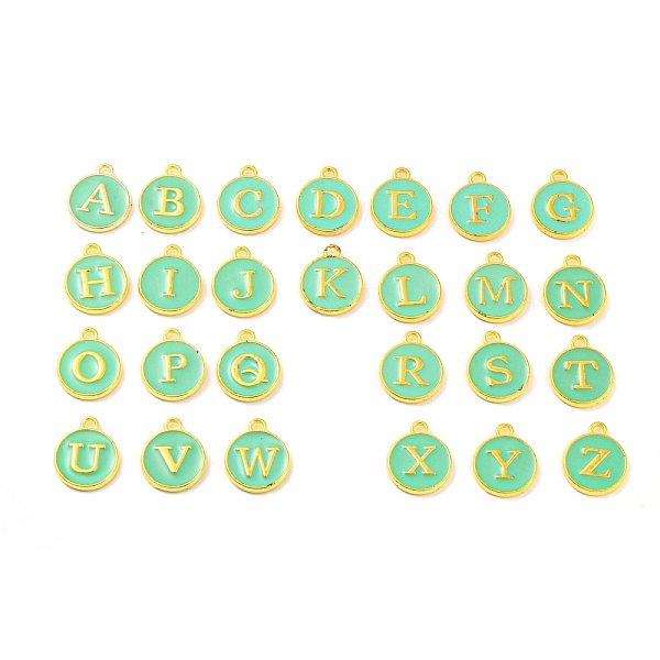 PandaHall Initial Letter A~Z Alphabet Enamel Charms, Flat Round Disc Double Sided Charms, Golden Plated Enamelled Sequins Alloy Charms...
PandaHall Initial Letter A~Z Alphabet Enamel Charms, Flat Round Disc Double Sided Charms, Golden Plated Enamelled Sequins Alloy Charms...