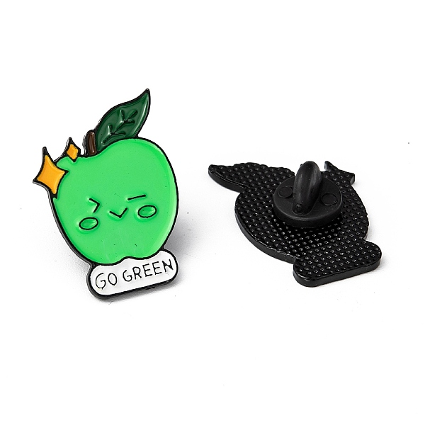 PandaHall Creative Zinc Alloy Brooches, Enamel Lapel Pin, with Iron Butterfly Clutches or Rubber Clutches, Electrophoresis Black, Apple with..., Green
PandaHall Creative Zinc Alloy Brooches, Enamel Lapel Pin, with Iron Butterfly Clutches or Rubber Clutches, Electrophoresis Black, Apple with..., Green
