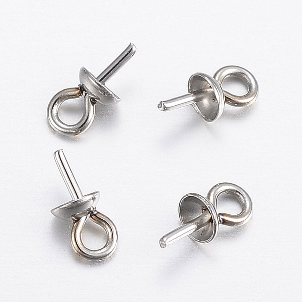 PandaHall 304 Stainless Steel Cup Pearl Peg Bails Pin Pendants, For Half Drilled Beads, Stainless Steel Color, 6x3mm, Hole: 1.6mm, Pin...
PandaHall 304 Stainless Steel Cup Pearl Peg Bails Pin Pendants, For Half Drilled Beads, Stainless Steel Color, 6x3mm, Hole: 1.6mm, Pin...