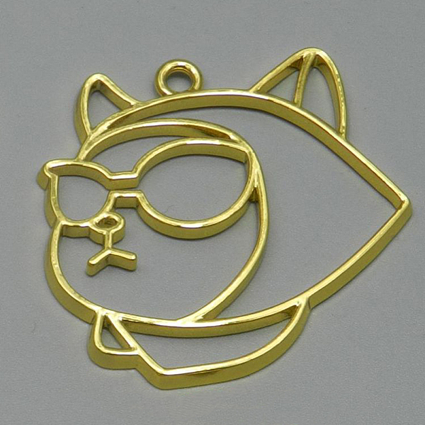 PandaHall Alloy Open Back Bezel Pendants, For DIY UV Resin, Epoxy Resin, Pressed Flower Jewelry, Cat, Golden, 44x41mm Alloy Cat Shape
PandaHall Alloy Open Back Bezel Pendants, For DIY UV Resin, Epoxy Resin, Pressed Flower Jewelry, Cat, Golden, 44x41mm Alloy Cat Shape