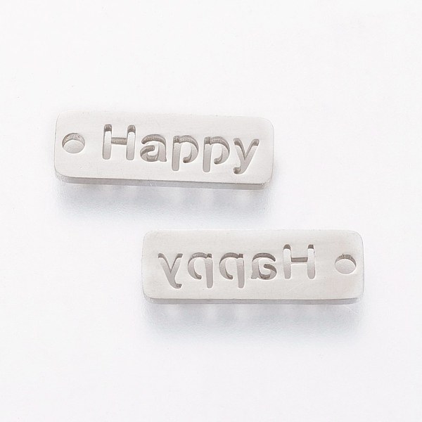 PandaHall 5Pcs 304 Stainless Steel Pendants, Inspirational Message Pendants, Rectangle with Word Happy, Stainless Steel Color, 17x6x1mm...
PandaHall 5Pcs 304 Stainless Steel Pendants, Inspirational Message Pendants, Rectangle with Word Happy, Stainless Steel Color, 17x6x1mm...