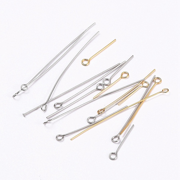 PandaHall Stainless Steel Eye Pins, Mixed Style, Mixed Color, 21 Gauge, 20~50x0.7mm, Hole: 1.6mm Stainless Steel
PandaHall Stainless Steel Eye Pins, Mixed Style, Mixed Color, 21 Gauge, 20~50x0.7mm, Hole: 1.6mm Stainless Steel