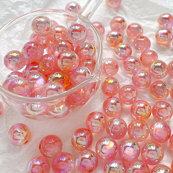 PandaHall Rainbow Iridescent Plating Acrylic Beads, Round, Pearl Pink, 11.5mm, Hole: 2mm Acrylic Round
PandaHall Rainbow Iridescent Plating Acrylic Beads, Round, Pearl Pink, 11.5mm, Hole: 2mm Acrylic Round