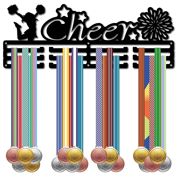PandaHall Fashion Iron Medal Hanger Holder Display Wall Rack, 3-Line, with Screws, Black, Cheerleader, Human, 150x400mm, Hole: 5mm Iron...
PandaHall Fashion Iron Medal Hanger Holder Display Wall Rack, 3-Line, with Screws, Black, Cheerleader, Human, 150x400mm, Hole: 5mm Iron...