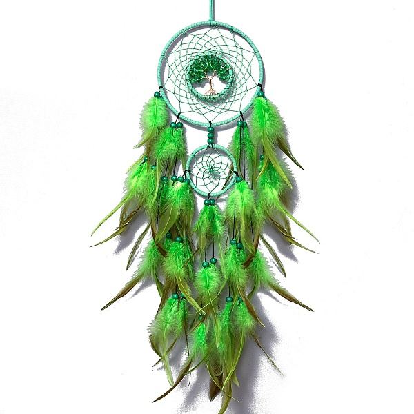 PandaHall Iron & Glass Chips Pendant Hanging Decoration, Woven Net/Web with Feather Wall Hanging Wall Decor, Lime, 730mm Feather Others..., Green
PandaHall Iron & Glass Chips Pendant Hanging Decoration, Woven Net/Web with Feather Wall Hanging Wall Decor, Lime, 730mm Feather Others..., Green