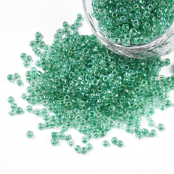PandaHall 12/0 Glass Seed Beads, Inside Colours, Round Hole, Round, Transparent Colours Rainbow, Medium Sea Green, 12/0, 2~2.5x1.5~2mm, Hole...
PandaHall 12/0 Glass Seed Beads, Inside Colours, Round Hole, Round, Transparent Colours Rainbow, Medium Sea Green, 12/0, 2~2.5x1.5~2mm, Hole...
