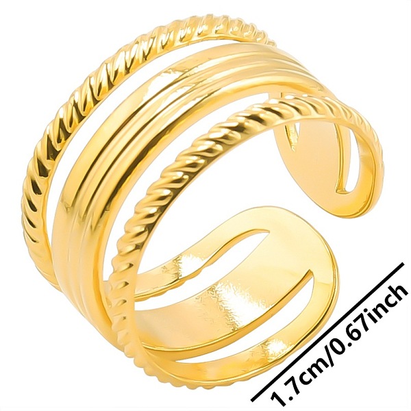 PandaHall Simple Stainless Steel Wide Band Rings, Open Cuff Rings for Men and Women Other
PandaHall Simple Stainless Steel Wide Band Rings, Open Cuff Rings for Men and Women Other