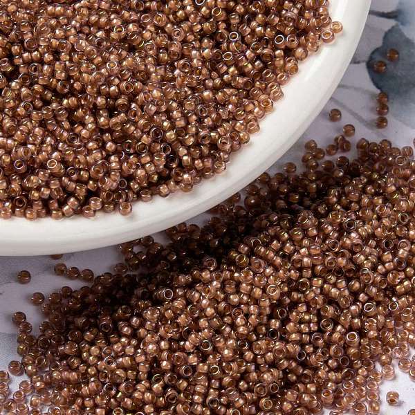 PandaHall MIYUKI Round Rocailles Beads, Japanese Seed Beads, (RR337) Lined Cinnamon Luster, 15/0, 1.5mm, Hole: 0.7mm, about 27777pcs/50g..., Purple
PandaHall MIYUKI Round Rocailles Beads, Japanese Seed Beads, (RR337) Lined Cinnamon Luster, 15/0, 1.5mm, Hole: 0.7mm, about 27777pcs/50g..., Purple