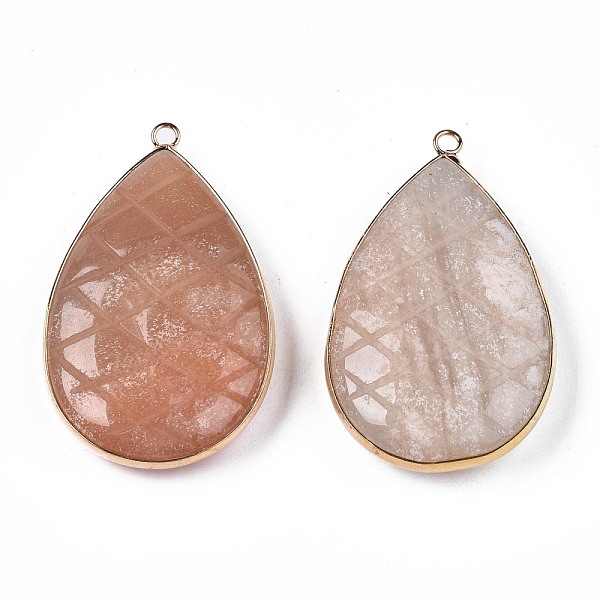 PandaHall Natural Pink Aventurine Pendants, with Light Gold Plated Brass Findings, Teardrop, 50~51x31~31.5x10mm, Hole: 2mm Pink Aventurine...
PandaHall Natural Pink Aventurine Pendants, with Light Gold Plated Brass Findings, Teardrop, 50~51x31~31.5x10mm, Hole: 2mm Pink Aventurine...