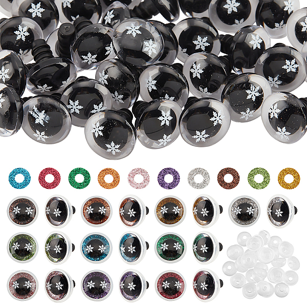 PandaHall PH 40 Sets Safety Eyes 10 Colors Glitter Craft Eyes Snowflake Resin Eyes Stuffed Crochet Eyes Kawaii Eyes with Washers for Teddy..., Multicolor
PandaHall PH 40 Sets Safety Eyes 10 Colors Glitter Craft Eyes Snowflake Resin Eyes Stuffed Crochet Eyes Kawaii Eyes with Washers for Teddy..., Multicolor