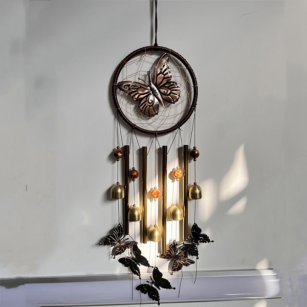 PandaHall Butterfly Brass Wind Chime, with Tube, Home Decoration, Red Copper, 600mm Brass Butterfly
PandaHall Butterfly Brass Wind Chime, with Tube, Home Decoration, Red Copper, 600mm Brass Butterfly