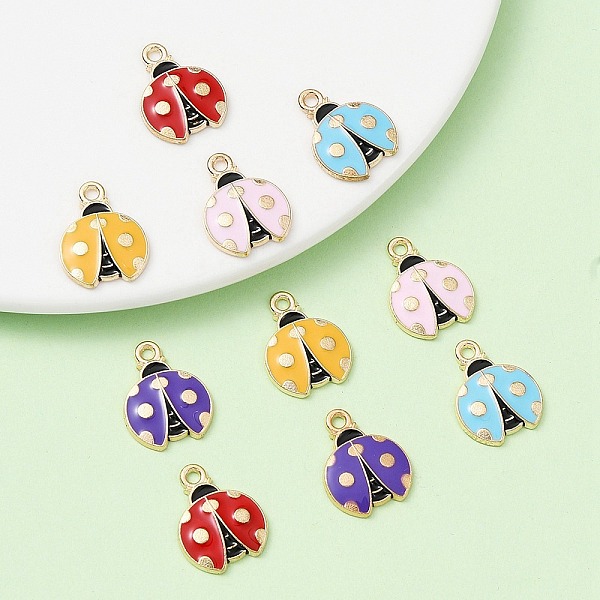 PandaHall 10Pcs 5 Colors Alloy Enamel Pendants, Light Gold, Ladybug Charm, Mixed Color, 23x19.5x2mm, Hole: 1.6mm, 2pcs/color Alloy+Enamel..., Multicolor
PandaHall 10Pcs 5 Colors Alloy Enamel Pendants, Light Gold, Ladybug Charm, Mixed Color, 23x19.5x2mm, Hole: 1.6mm, 2pcs/color Alloy+Enamel..., Multicolor
