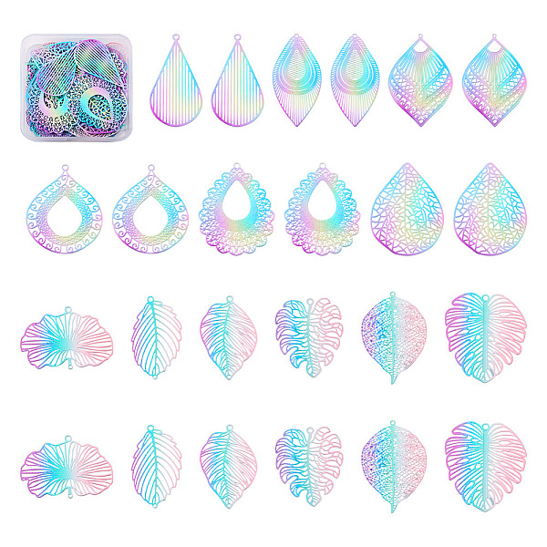 PandaHall Biyun DIY Jewelry Making Finding Kit, Including 48Pcs 12 Styles Ion Plating(IP) 430 Stainless Steel Filigree Pendants and Brass...
PandaHall Biyun DIY Jewelry Making Finding Kit, Including 48Pcs 12 Styles Ion Plating(IP) 430 Stainless Steel Filigree Pendants and Brass...
