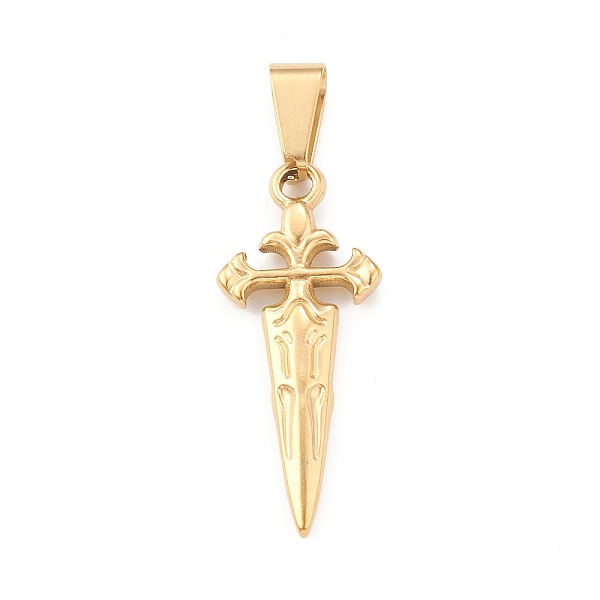 PandaHall Ion Plating(IP) 304 Stainless Steel Pendants, Sword Charm, Golden, 34x14x3mm, Hole: 4x8mm 304 Stainless Steel Others
PandaHall Ion Plating(IP) 304 Stainless Steel Pendants, Sword Charm, Golden, 34x14x3mm, Hole: 4x8mm 304 Stainless Steel Others