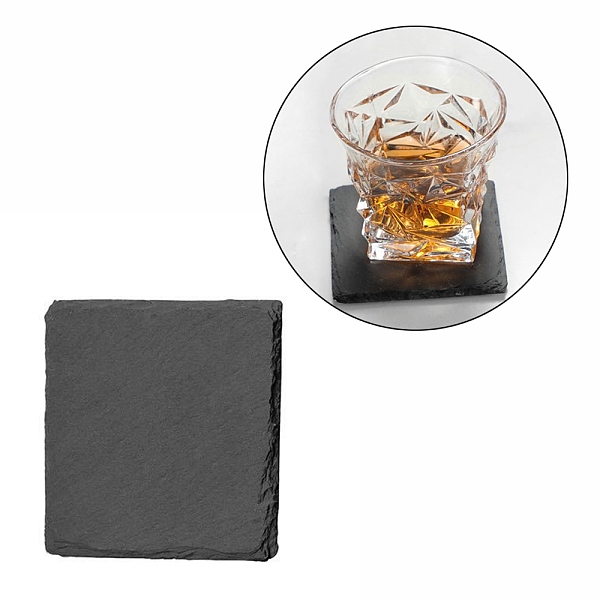 PandaHall Natural Black Stone Cup Mat, Rough Edge Coaster, with Sponge Pad, Square, 100~105x100~105x4~6mm Black Stone Square
PandaHall Natural Black Stone Cup Mat, Rough Edge Coaster, with Sponge Pad, Square, 100~105x100~105x4~6mm Black Stone Square