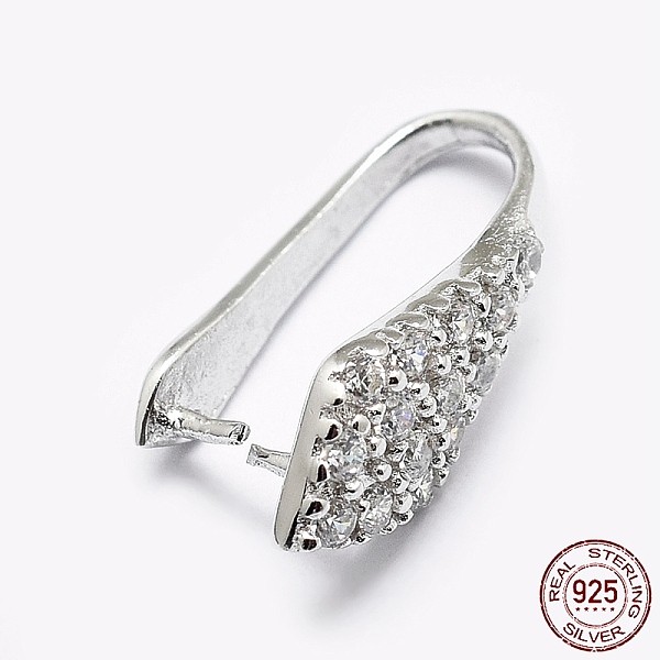 PandaHall Rhodium Plated 925 Sterling Silver Micro Pave Cubic Zirconia Pendant Bails, Ice Pick & Pinch Bails, Rhombus, Platinum, 16x6x8mm...
PandaHall Rhodium Plated 925 Sterling Silver Micro Pave Cubic Zirconia Pendant Bails, Ice Pick & Pinch Bails, Rhombus, Platinum, 16x6x8mm...