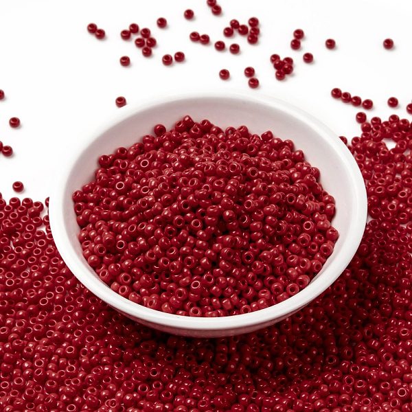 PandaHall MIYUKI Round Rocailles Beads, Japanese Seed Beads, 8/0, (RR408) Opaque Red, 8/0, 3mm, Hole: 1mm, about 422~455pcs/10g Glass Red
PandaHall MIYUKI Round Rocailles Beads, Japanese Seed Beads, 8/0, (RR408) Opaque Red, 8/0, 3mm, Hole: 1mm, about 422~455pcs/10g Glass Red