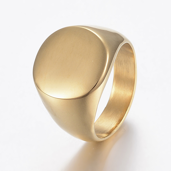 PandaHall Ion Plating(IP) 304 Stainless Steel Finger Rings, Flat Round Signet Rings, Golden, 19.5x4.5mm, Inner Diameter: 19mm 304 Stainless...
PandaHall Ion Plating(IP) 304 Stainless Steel Finger Rings, Flat Round Signet Rings, Golden, 19.5x4.5mm, Inner Diameter: 19mm 304 Stainless...