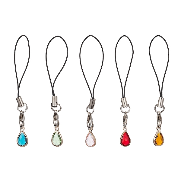 PandaHall Teardrop Glass Mobile Straps, with Polyester Cord Mobile Accessories Decoration, Mixed Color, 7~7.3cm Glass Teardrop Multicolor
PandaHall Teardrop Glass Mobile Straps, with Polyester Cord Mobile Accessories Decoration, Mixed Color, 7~7.3cm Glass Teardrop Multicolor
