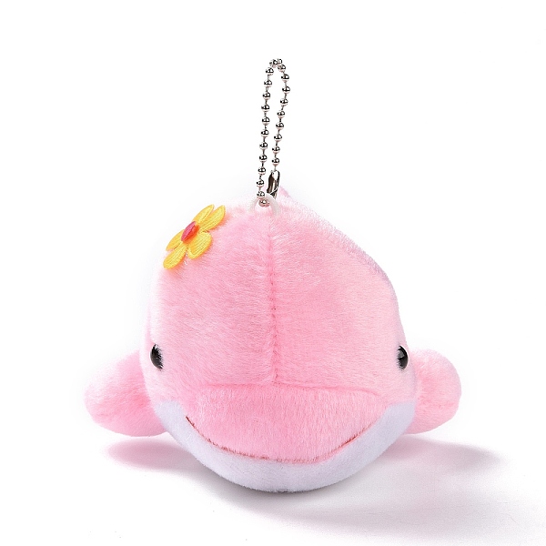 PandaHall PP Cotton Mini Animal Plush Toys Dolphin Pendant Decoration, with Ball Chain, Pink, 131mm Cotton Dolphin Pink
PandaHall PP Cotton Mini Animal Plush Toys Dolphin Pendant Decoration, with Ball Chain, Pink, 131mm Cotton Dolphin Pink