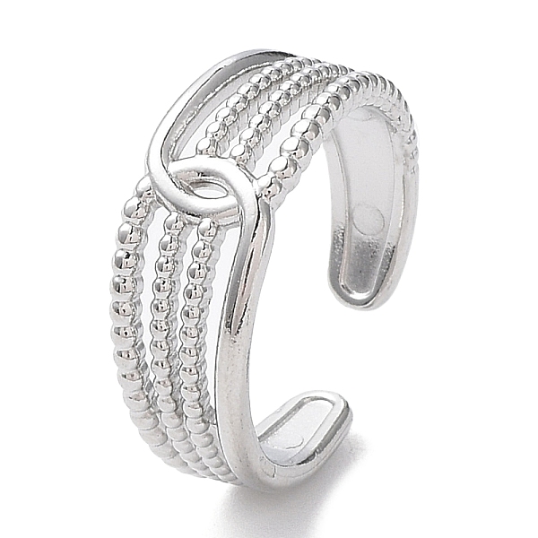 PandaHall 304 Stainless Steel Hollow Multi Line Open Cuff Rings, Stainless Steel Color, Inner Diameter: 18.2mm 304 Stainless Steel
PandaHall 304 Stainless Steel Hollow Multi Line Open Cuff Rings, Stainless Steel Color, Inner Diameter: 18.2mm 304 Stainless Steel