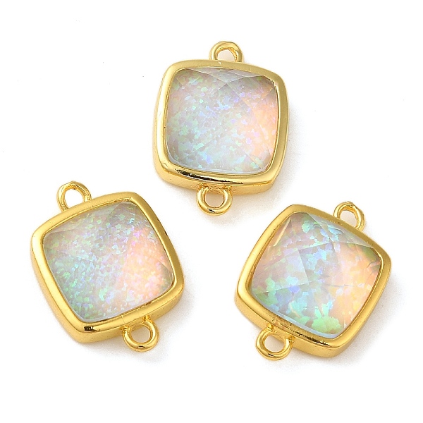 PandaHall Synthetic Opal Connector Charms, Rack Plating Brass Square Links, Golden, Champagne Yellow, 16x11x5mm, Hole: 1.4mm Brass Square
PandaHall Synthetic Opal Connector Charms, Rack Plating Brass Square Links, Golden, Champagne Yellow, 16x11x5mm, Hole: 1.4mm Brass Square