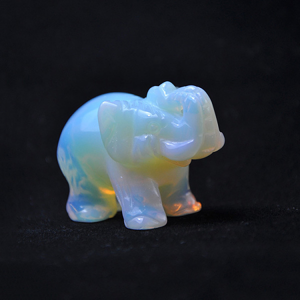 PandaHall Opalite Sculpture Display Decorations, Lucky Elephant Feng Shui Ornament, for Home Office Desk, 50x25x36mm Opalite Elephant
PandaHall Opalite Sculpture Display Decorations, Lucky Elephant Feng Shui Ornament, for Home Office Desk, 50x25x36mm Opalite Elephant