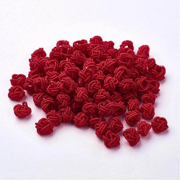 PandaHall Polyester Weave Beads, Round, Crimson, 6x5mm, Hole: 4mm, about 200pcs/bag Polyester Round Pink
PandaHall Polyester Weave Beads, Round, Crimson, 6x5mm, Hole: 4mm, about 200pcs/bag Polyester Round Pink