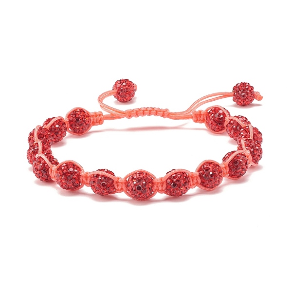 PandaHall Sparkling Ball Rhinestone Braided Bead Bracelet for Women, Hyacinth, Inner Diameter: 2~3 1/8 inch(5.2~8cm) Rhinestone Red
PandaHall Sparkling Ball Rhinestone Braided Bead Bracelet for Women, Hyacinth, Inner Diameter: 2~3 1/8 inch(5.2~8cm) Rhinestone Red