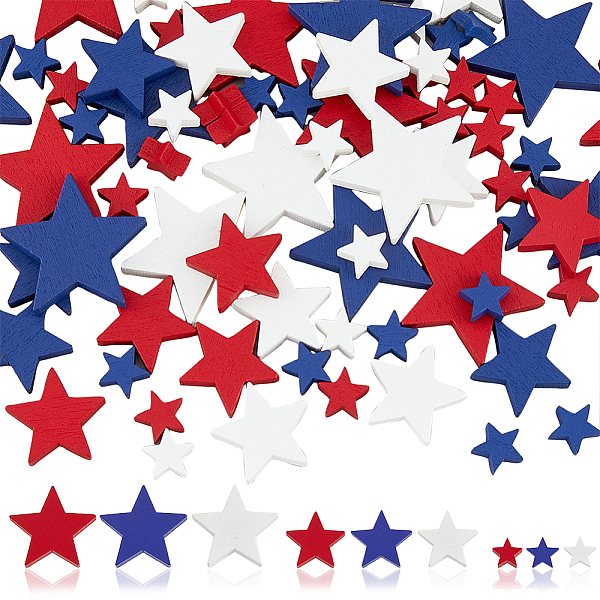 PandaHall SUPERFINDINGS 1 Bag Independence Day Theme Maple Wood Cabochons, Star Shape, Mixed Color, 1.05~29x1.1~3.1x0.45~0.5cm, 120pcs/bag..., Multicolor
PandaHall SUPERFINDINGS 1 Bag Independence Day Theme Maple Wood Cabochons, Star Shape, Mixed Color, 1.05~29x1.1~3.1x0.45~0.5cm, 120pcs/bag..., Multicolor