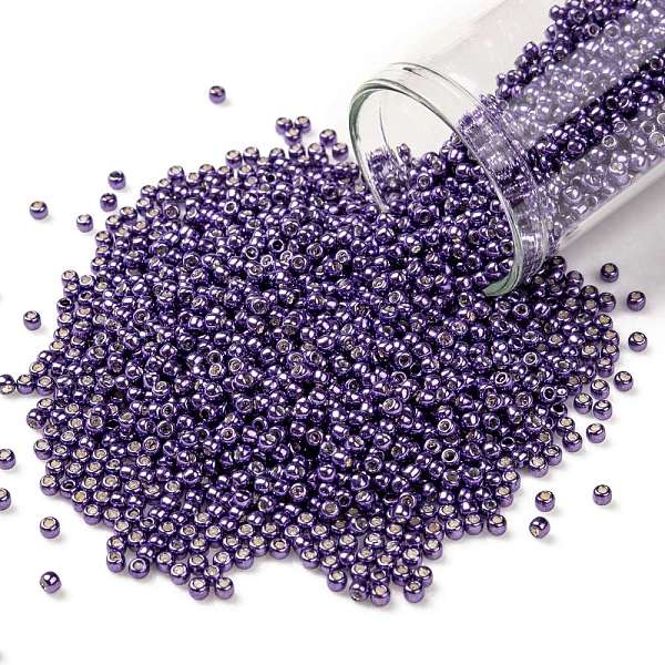 PandaHall TOHO Round Seed Beads, Japanese Seed Beads, Frosted, (567F) Purple Galvanized Matte, 11/0, 2.2mm, Hole: 0.8mm, about 1110pcs/10g...
PandaHall TOHO Round Seed Beads, Japanese Seed Beads, Frosted, (567F) Purple Galvanized Matte, 11/0, 2.2mm, Hole: 0.8mm, about 1110pcs/10g...